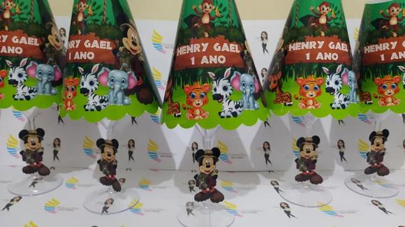 Abajur Personalizado Safari Mickey