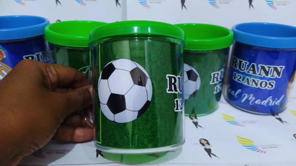 Caneca Acrílica Rosqueável Futebol