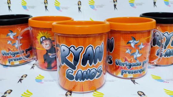 Caneca Acrílica Rosqueável Naruto