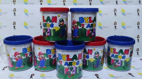 Caneca Acrílica Rosqueável Super Mario Bros