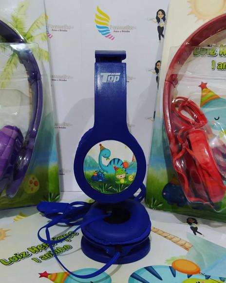 Headfone Personalizado Dino Baby