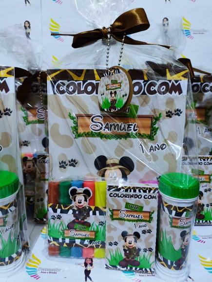 Kit Diversão/colorir - Mickey Safari