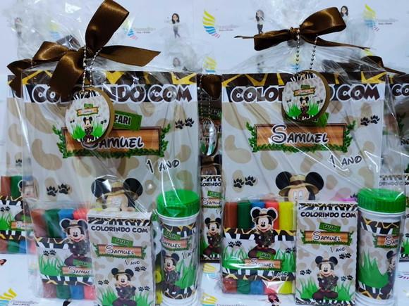 Kit Diversão/colorir - Mickey Safari