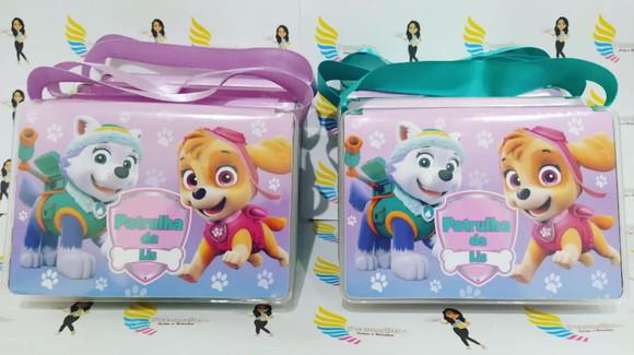 Kit Pintura estojo de colorir 18 peças Patrulha Canina