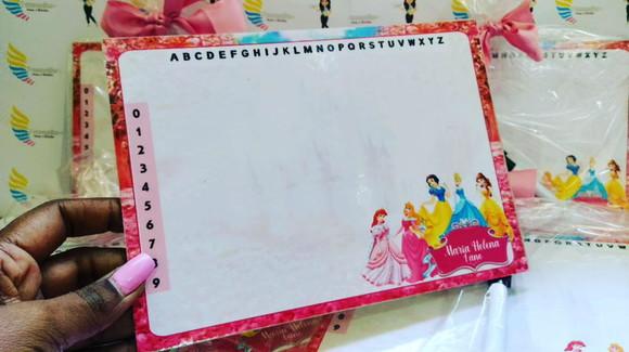 Lousa Mágica Personalizada Princesas