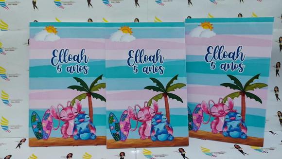 Lousa Tablet Mágico Personalizada Stitch e Angel