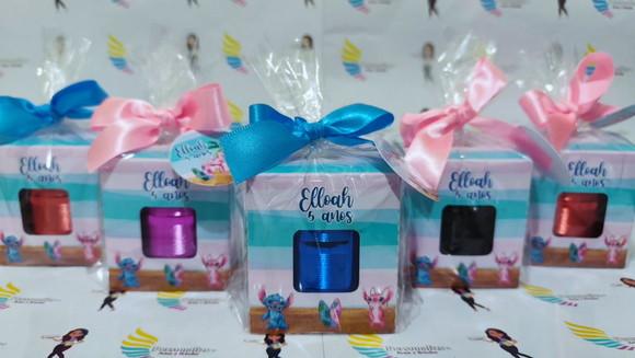 Mini Caixa de Som Bluetooth Stitch e Angel