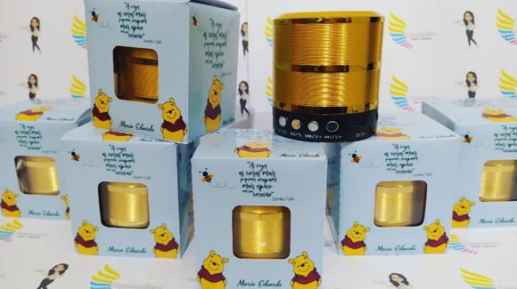 Mini Caixa de Som Bluetooth Ursinho Pooh