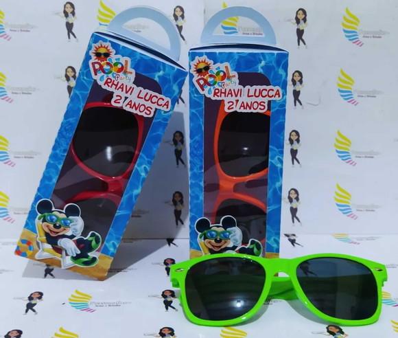 Óculos de Sol na Caixa Personalizada - Mickey Praia