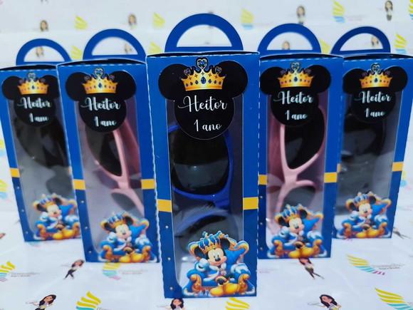 Óculos de Sol na Caixa Personalizada - Mickey Realeza