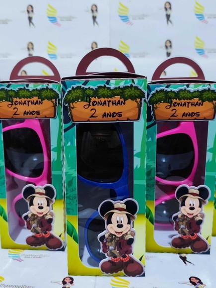 Óculos de Sol na Caixa Personalizada - Mickey Safari