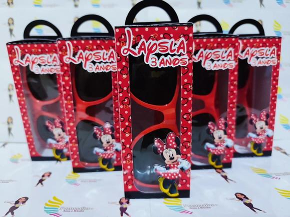 Óculos de Sol na Caixa Personalizada - Minnie