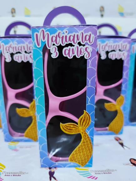 Óculos de Sol na Caixa Personalizada - Sereia