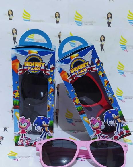 Óculos de Sol na Caixa Personalizada - Sonic