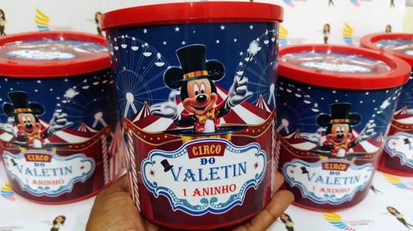 Pote Multiuso Personalizado Circo do Mickey