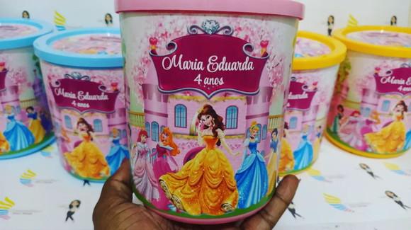 Pote Multiuso Personalizado Princesas