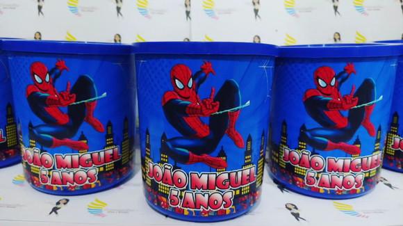 Pote Tipo Ninho Personalizado Homem Aranha