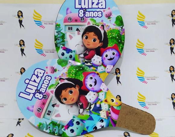 Raquete Personalizada Casa Mágica da Gaby