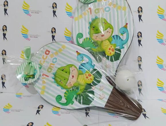 Raquete Personalizada Dino Baby