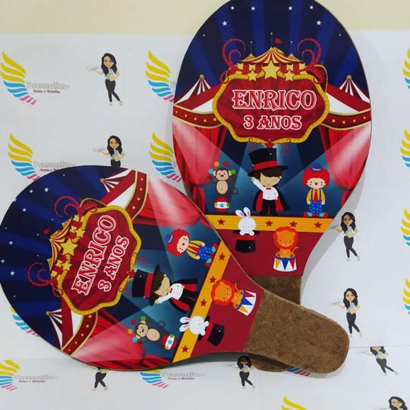 Raquete Personalizada Circo Vintage