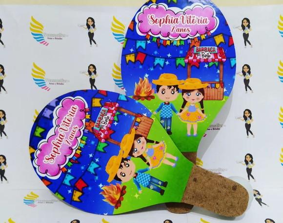 Raquete Personalizada Festa Junina