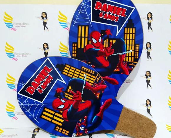 Raquete Personalizada Homem Aranha