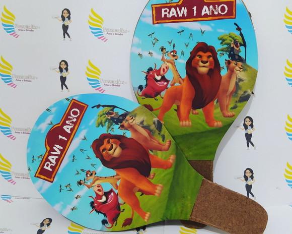 Raquete Personalizada Rei Leão