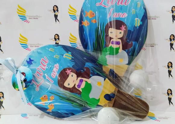 Raquete Personalizada Tema Sereia