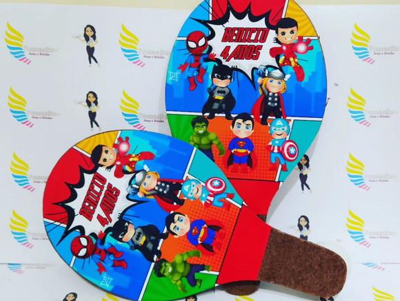 Raquete Personalizada Vingadores Cute