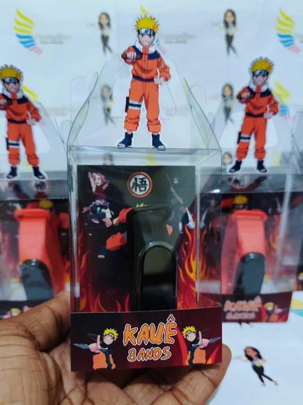 Relógio na Cx. de Acetato Lembrançinhas Naruto