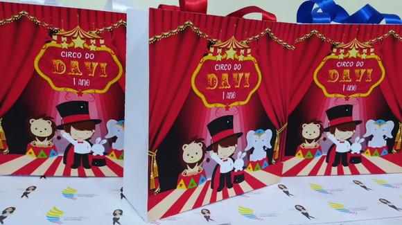 Sacolinha Personalizada Circo Vintage