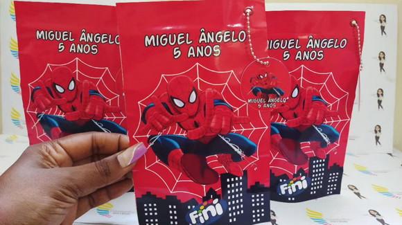 Saquinho Zip Lock Homem Aranha