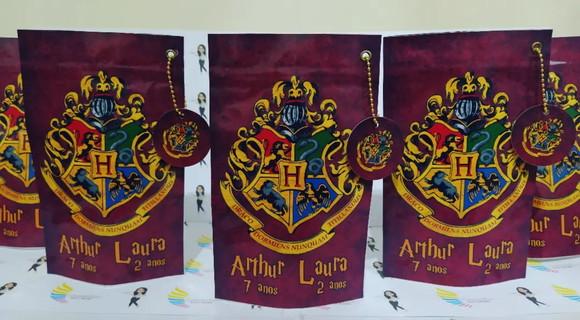 Saquinho Zip Lock Harry Potter