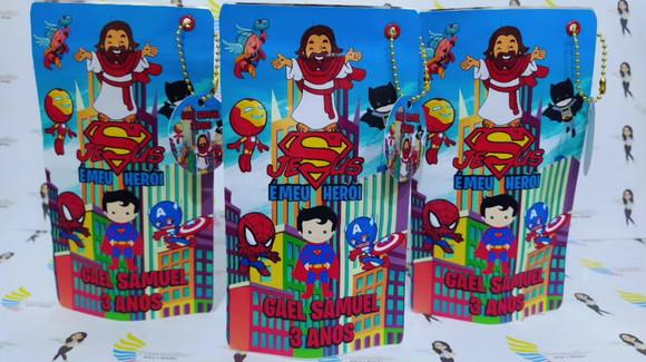 Saquinho Zip Lock Jesus É Meu Herói