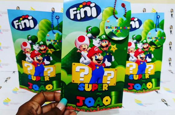 Saquinho Zip Lock Super Mario