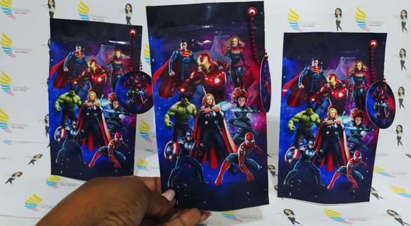 Saquinho Zip Lock Vingadores