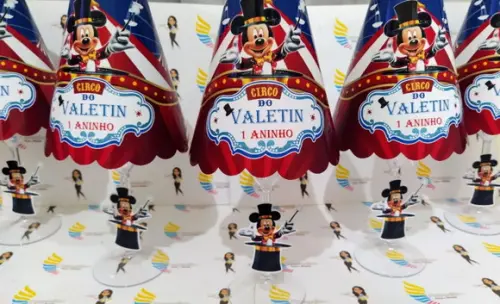 Abajur Personalizado Circo do Mickey
