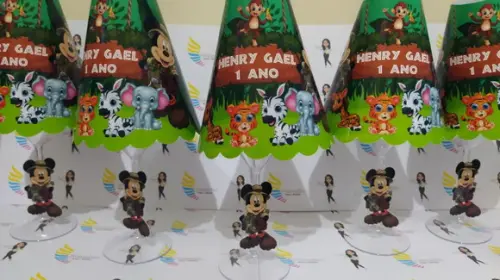 Abajur Personalizado Safari Mickey