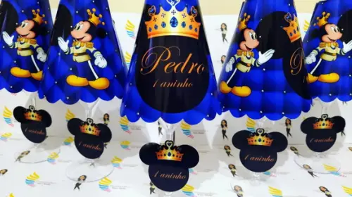 Abajur Personalizado Mickey Realeza