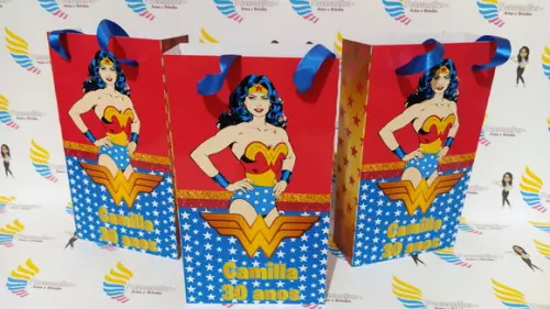 Bolsinhas Personalizadas Mulher Maravilha