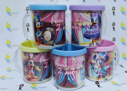 Caneca Acrílica Rosqueável Circo Mickey