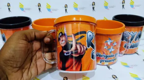 Caneca Acrílica Rosqueável Naruto
