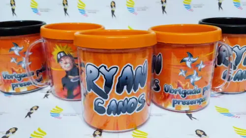 Caneca Acrílica Rosqueável Naruto