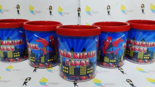 Caneca Acrílica Rosqueavel Homem Aranha