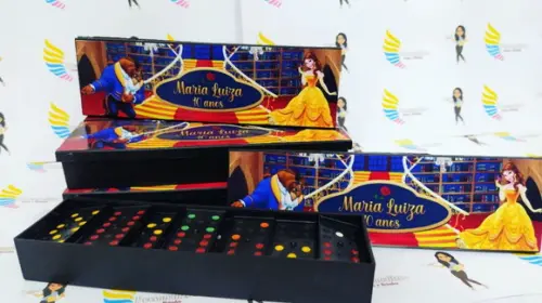 Dominó Personalizado Bela e a Fera