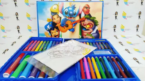Estojo de Colorir 48 Peças Lilo e Stitich