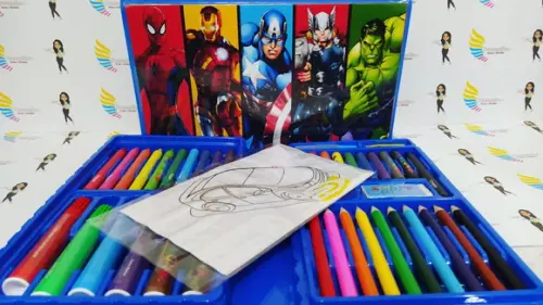 Estojo de Colorir 48 Peças Vingadores