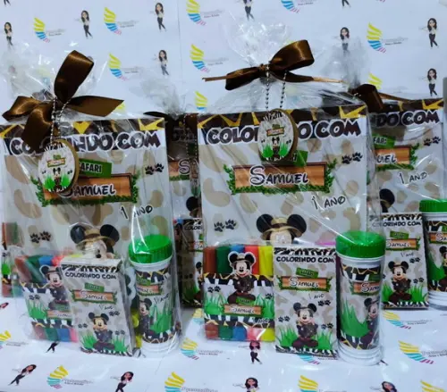 Kit Diversão/colorir - Mickey Safari
