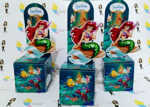 Kit Papelaria Personalizada Ariel