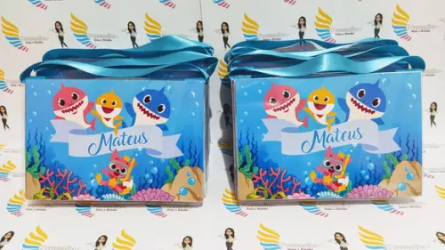 Kit Pintura estojo de colorir Baby Shark